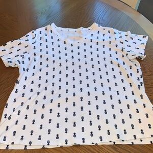 Women’s Kim Rogers Curvy Pineapple TShirt Size 1X Short Sleeve